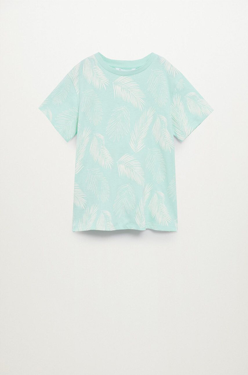 Mango Kids Tricou copii LEAF - Pled.ro