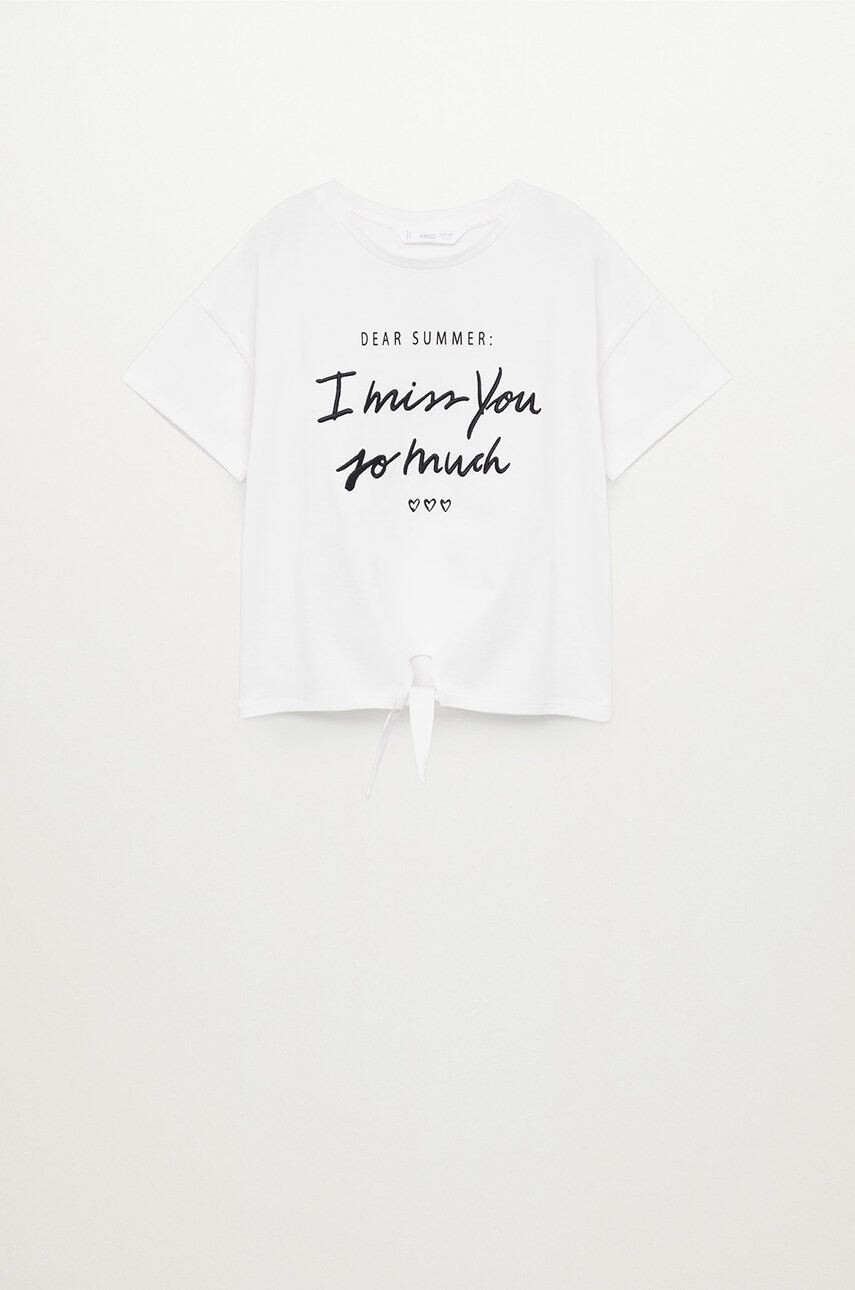 Mango Kids Tricou copii MISSYOU - Pled.ro