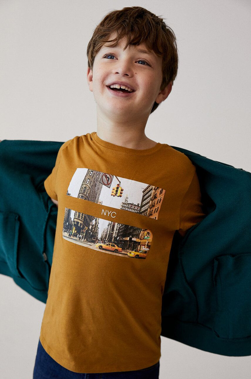 Mango Kids Tricou copii NYC - Pled.ro