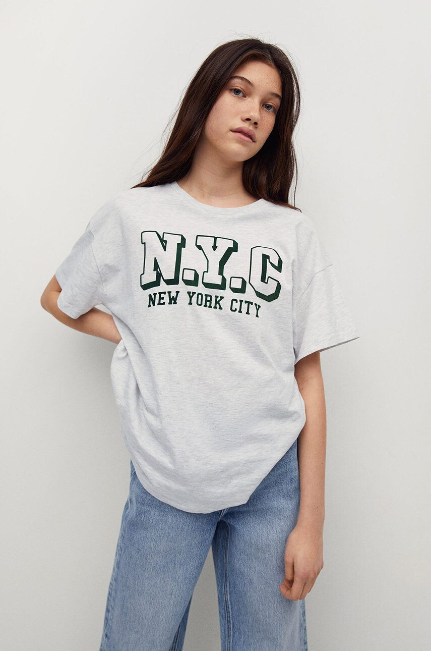 Mango Kids Tricou copii Nyc - Pled.ro