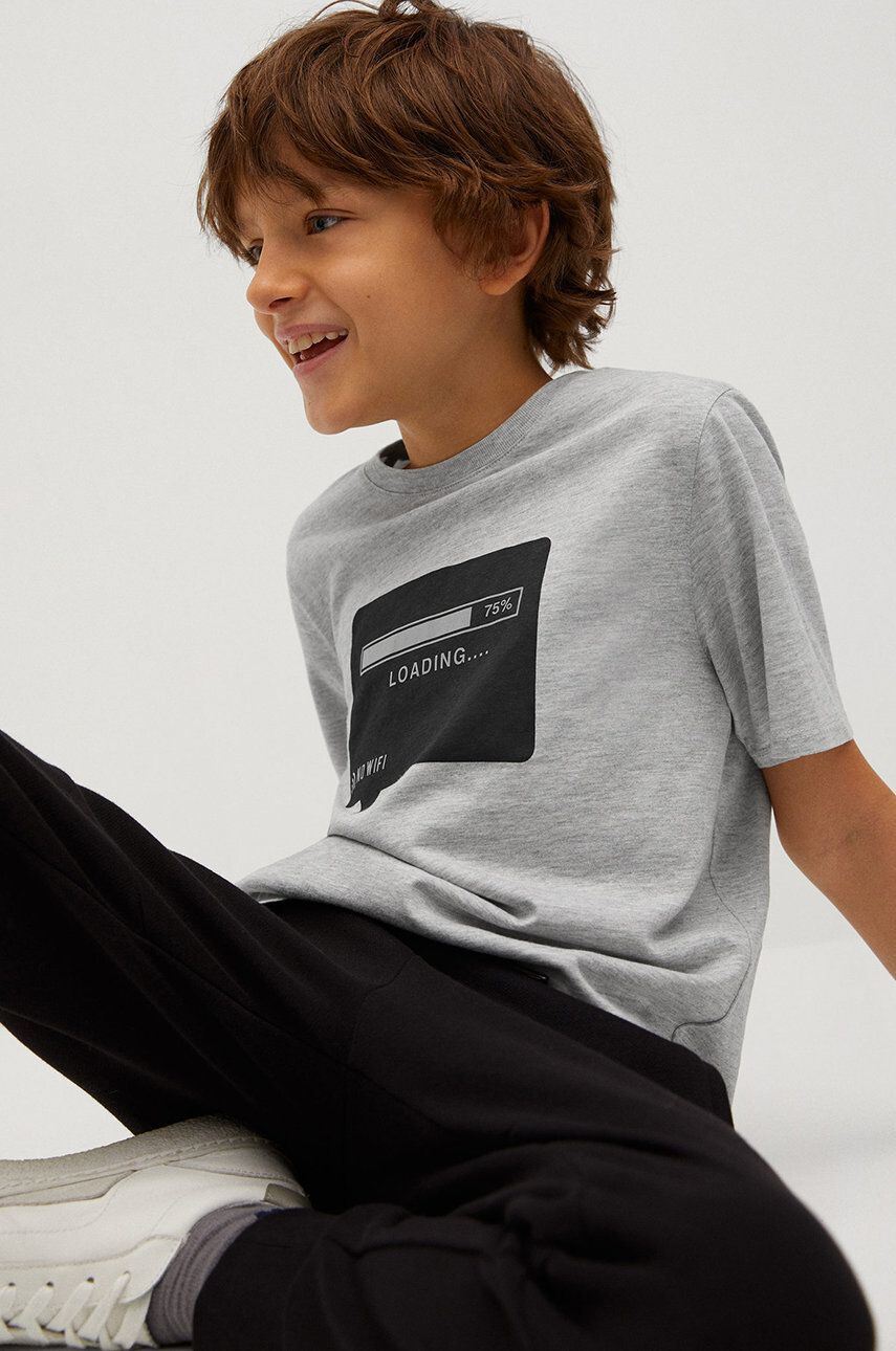 Mango Kids Tricou copii SOCIAL - Pled.ro