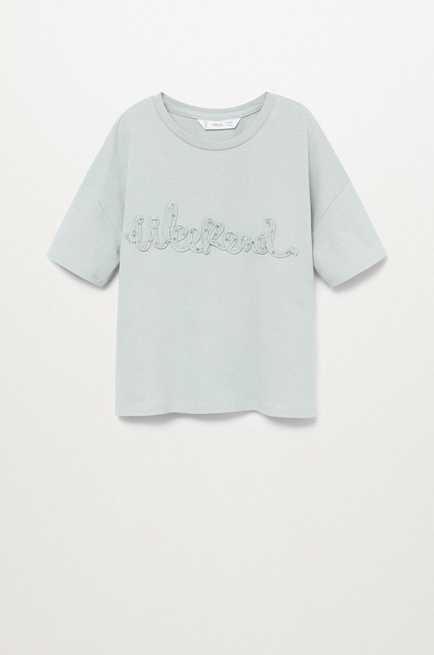 Mango Kids Tricou copii WEEKEND - Pled.ro