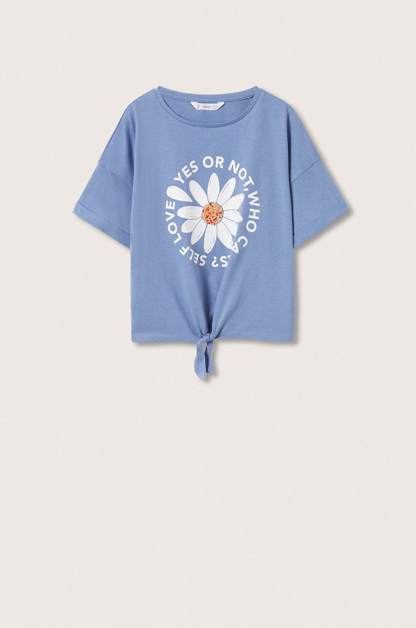 Mango Kids tricou de bumbac pentru copii Hippie - Pled.ro