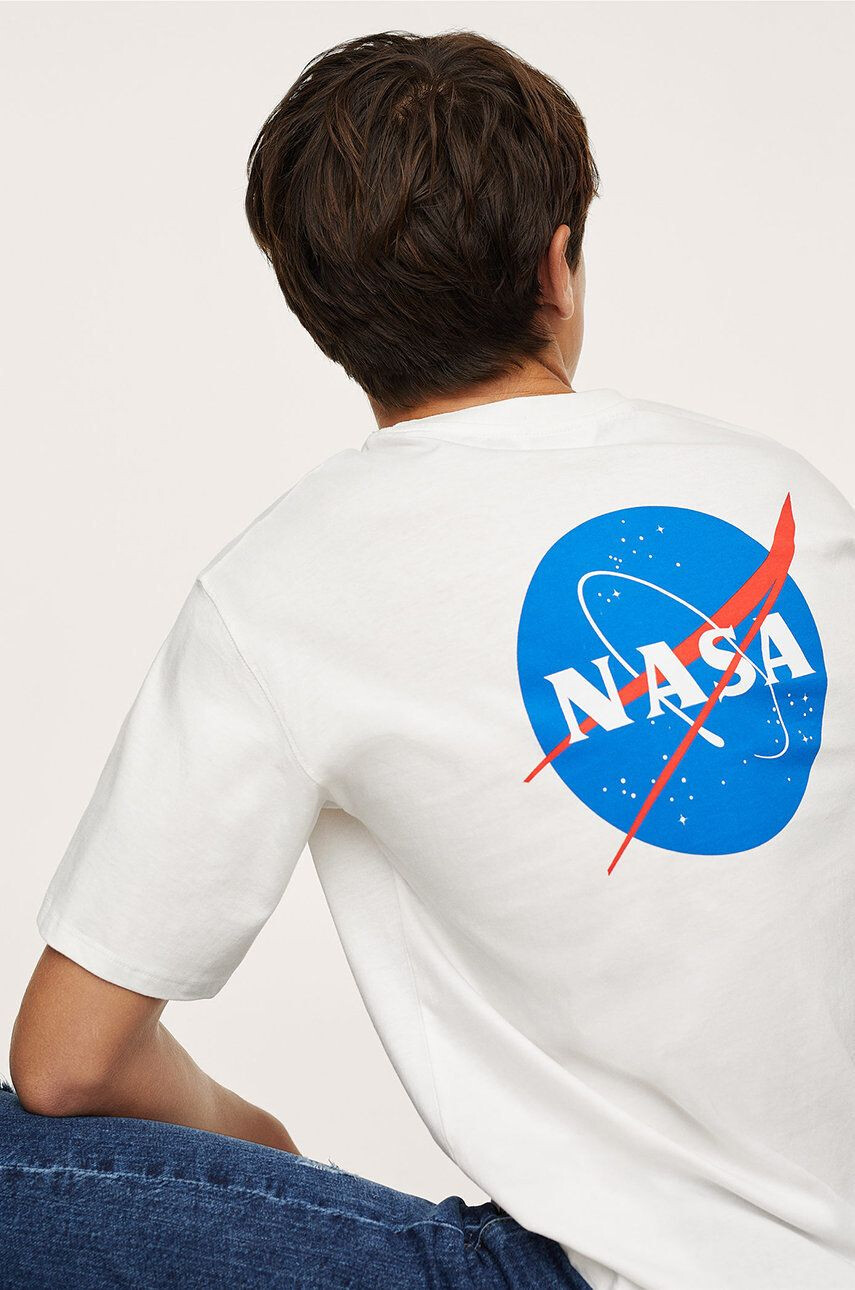 Mango Kids Tricou de bumbac pentru copii Nasa3 - Pled.ro