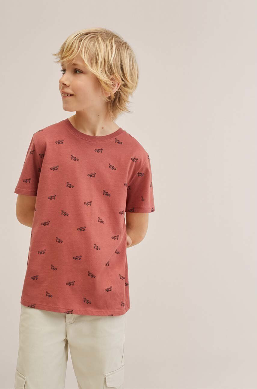 Mango Kids tricou de bumbac pentru copii Stamp2 - Pled.ro