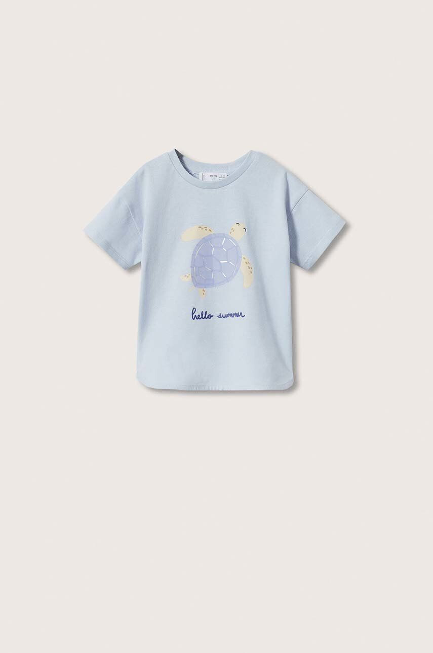 Mango Kids tricou de bumbac pentru copii Tortuga - Pled.ro