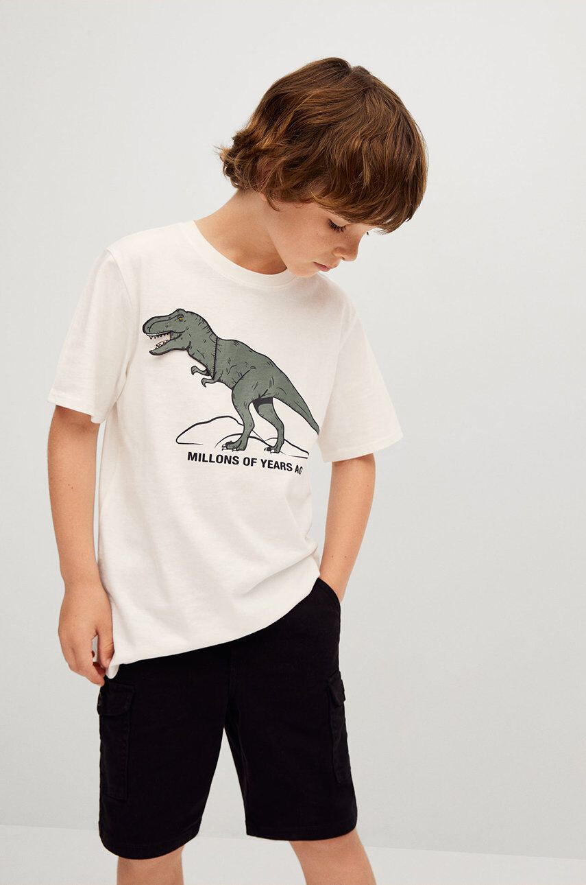 Mango Kids Tricou de bumbac pentru copii Years - Pled.ro