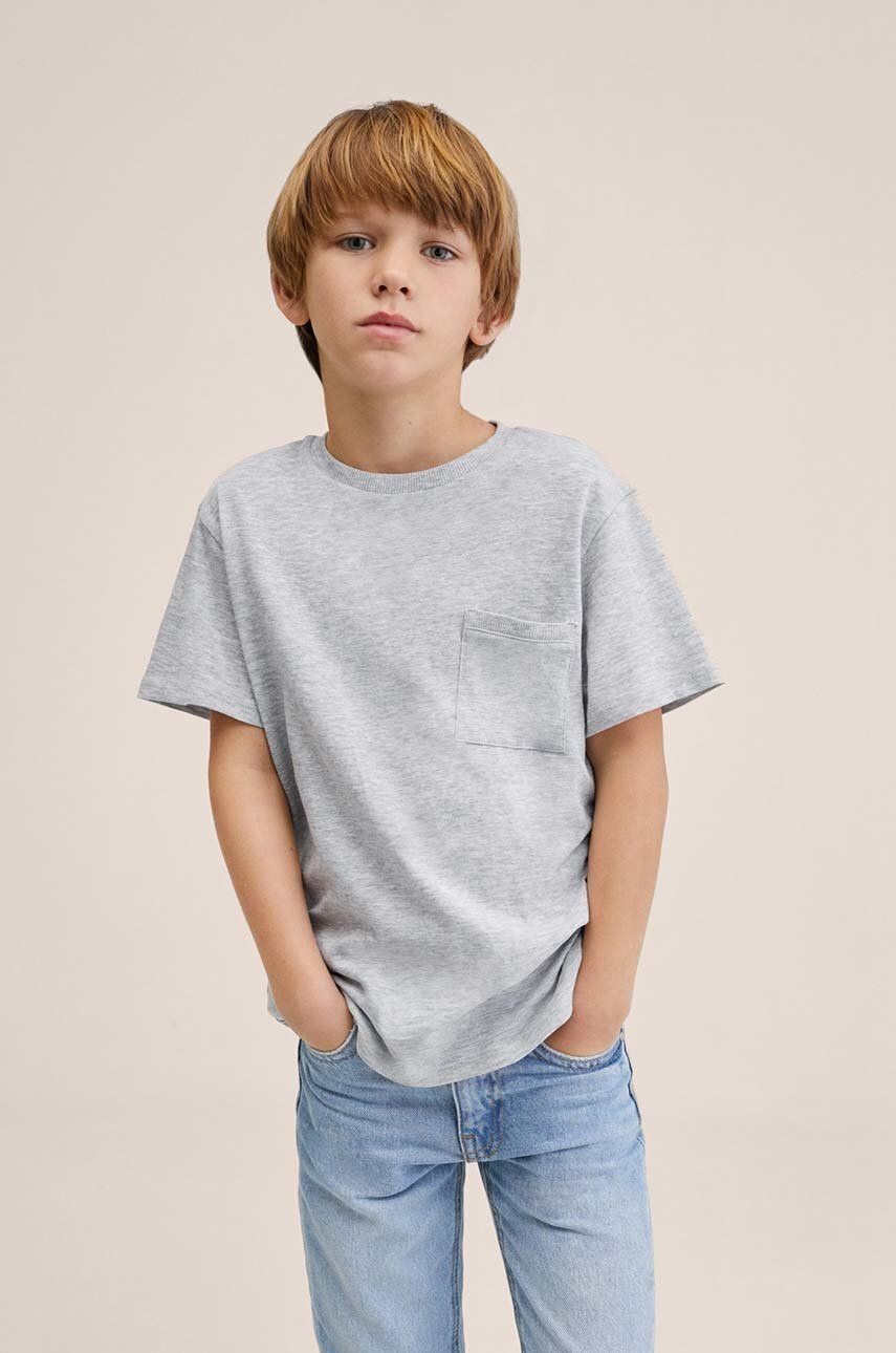 Mango Kids tricou din bumbac Basic2 - Pled.ro