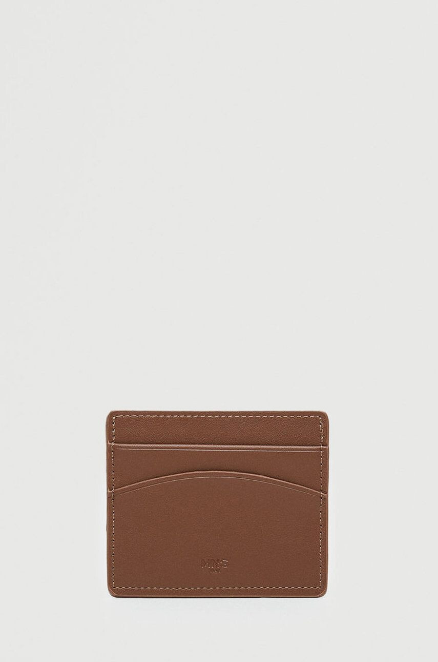 Mango Man card holder barbati culoarea maro - Pled.ro