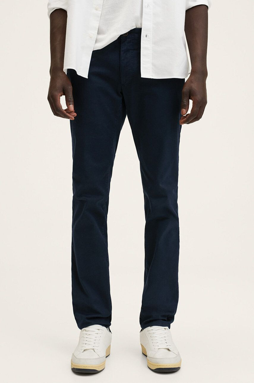 Mango Man pantaloni barbati culoarea gri cu fason chinos - Pled.ro