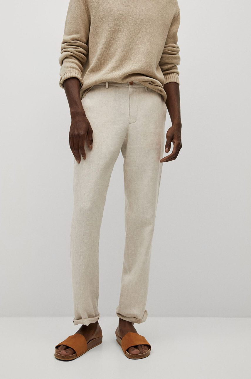 Mango Man Pantaloni Oyster - Pled.ro