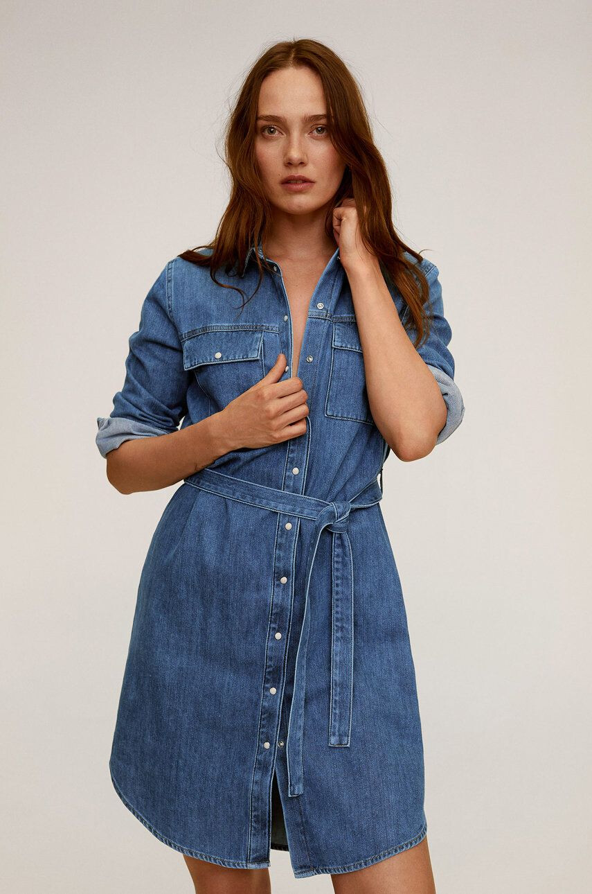 Mango Rochie jeans Sharon - Pled.ro