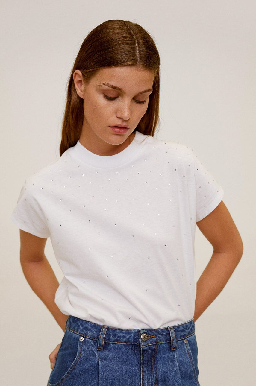 Mango Tricou Strass - Pled.ro