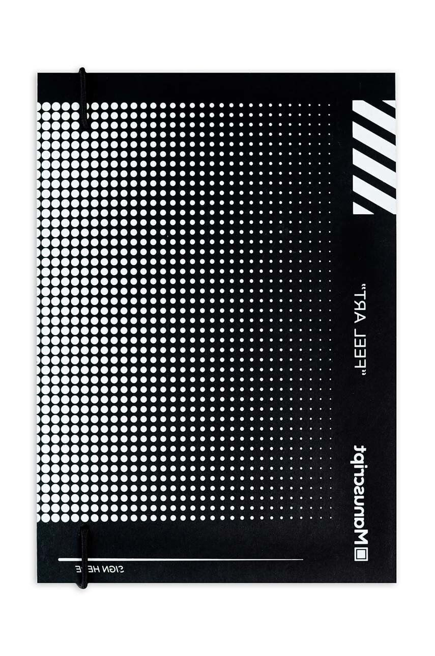 Manuscript notepad Off-black Dot Plus - Pled.ro