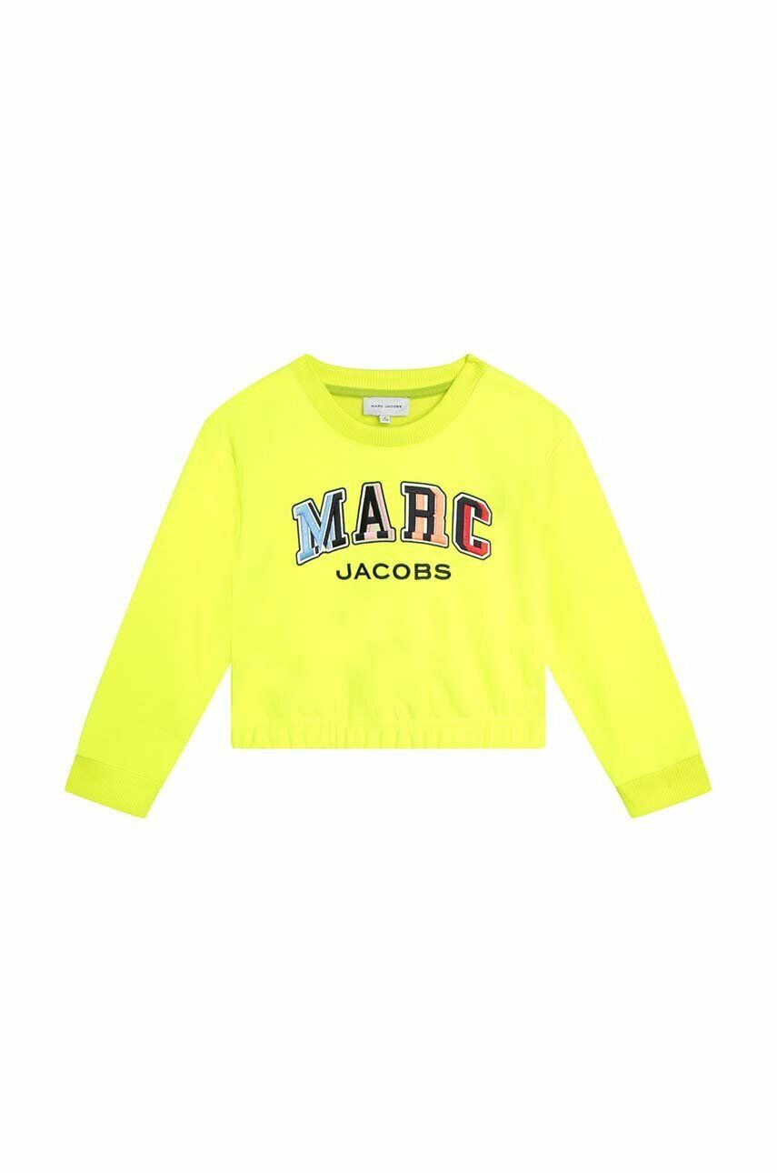 Marc Jacobs bluza copii culoarea verde cu imprimeu - Pled.ro