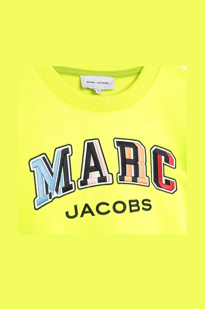 Marc Jacobs bluza copii culoarea verde cu imprimeu - Pled.ro