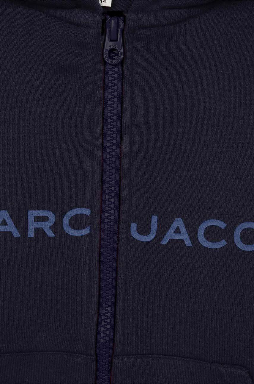 Marc Jacobs bluza copii culoarea albastru marin cu glugă cu imprimeu - Pled.ro