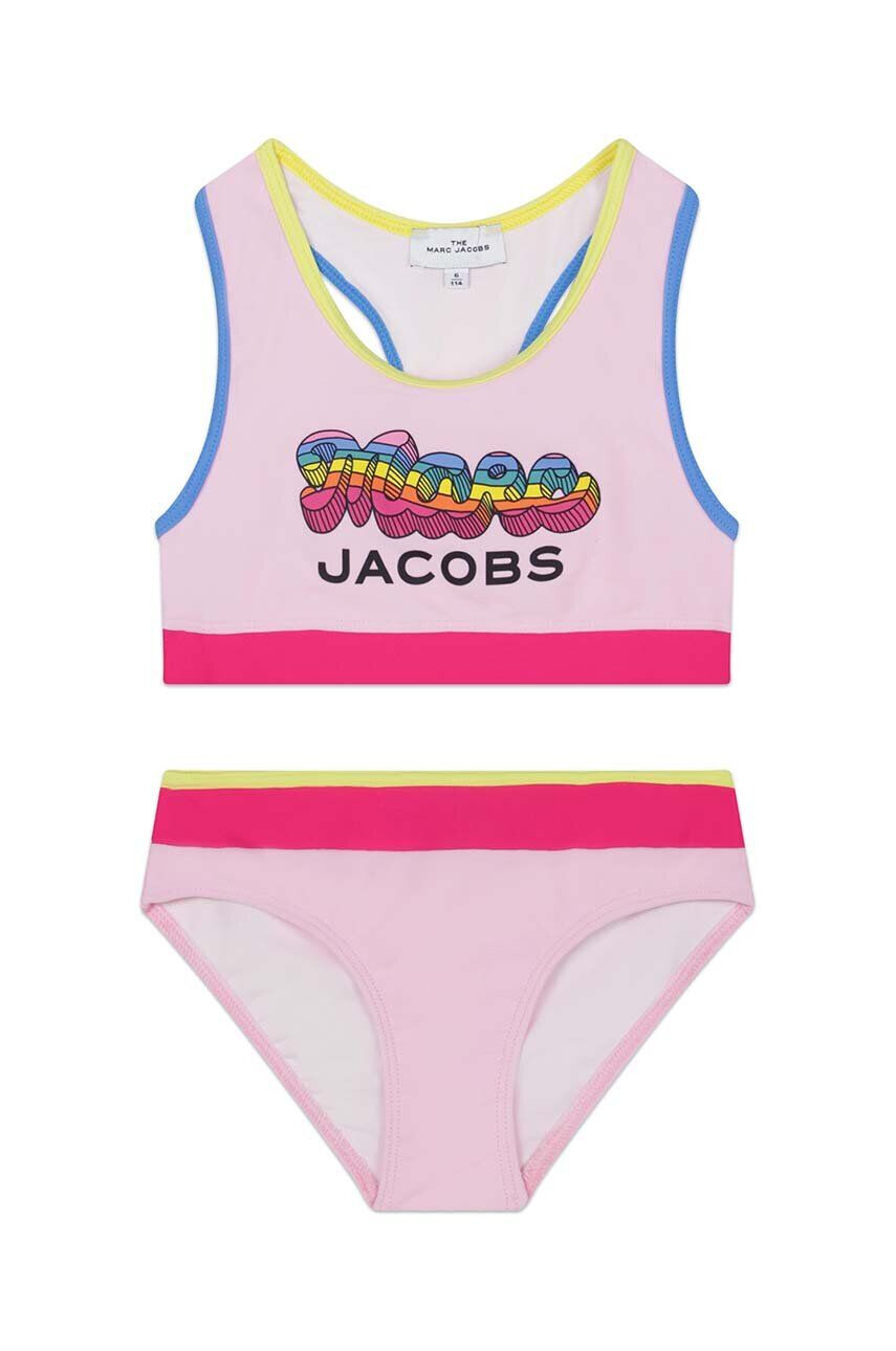 Marc Jacobs costum de baie dintr-o bucată pentru copii culoarea roz - Pled.ro