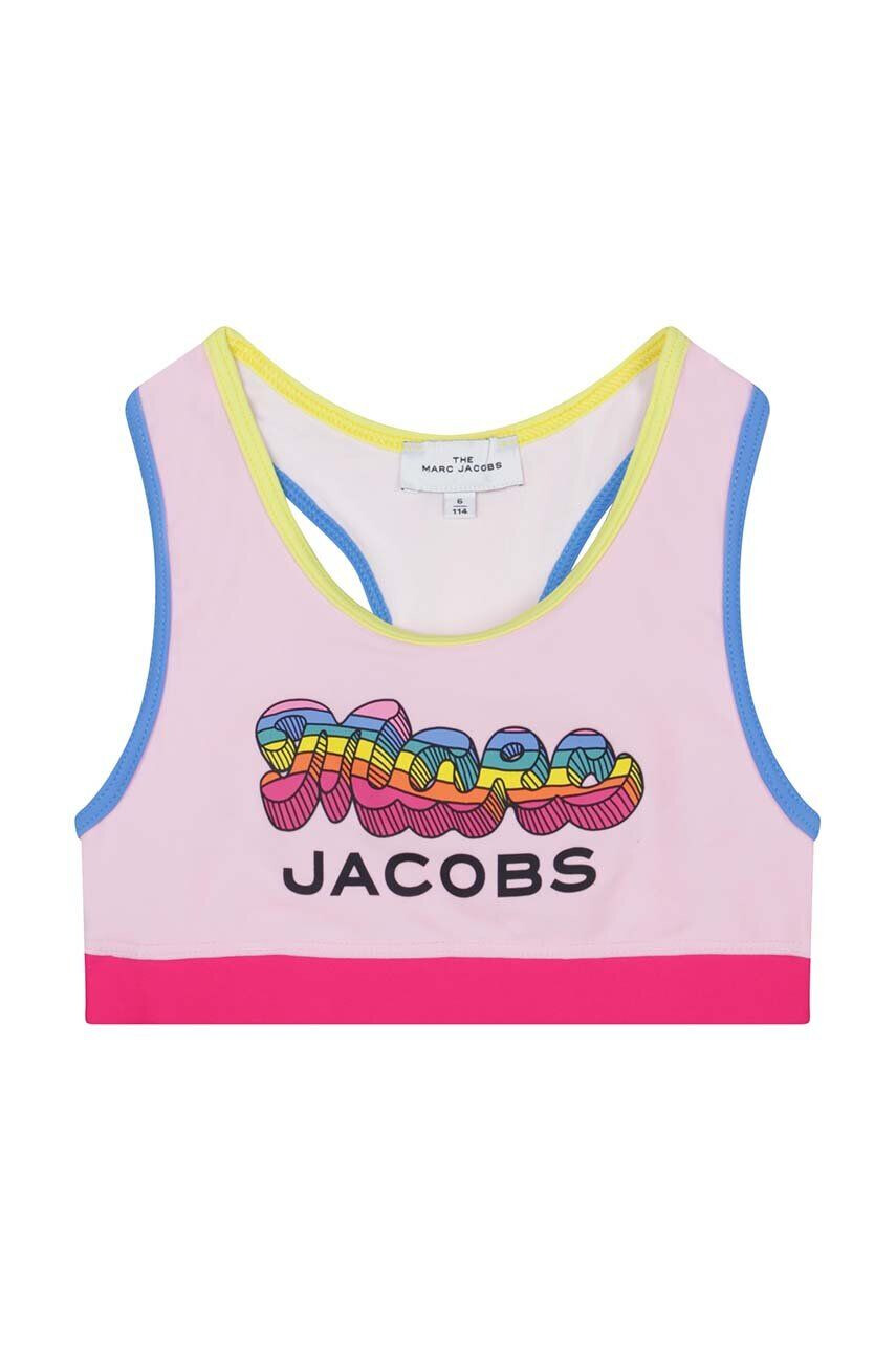 Marc Jacobs costum de baie dintr-o bucată pentru copii culoarea roz - Pled.ro