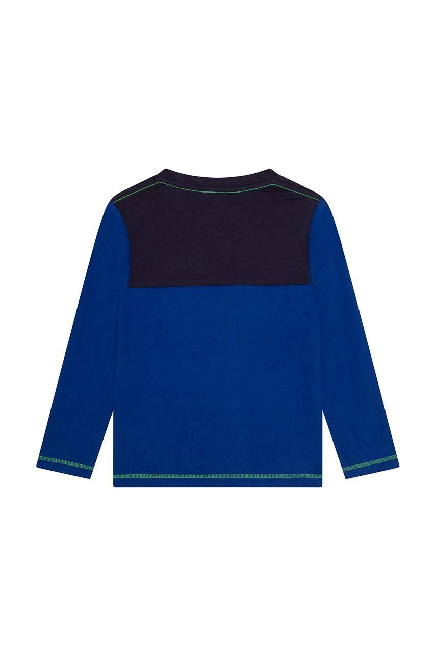 Marc Jacobs longsleeve din bumbac pentru copii culoarea albastru marin modelator - Pled.ro