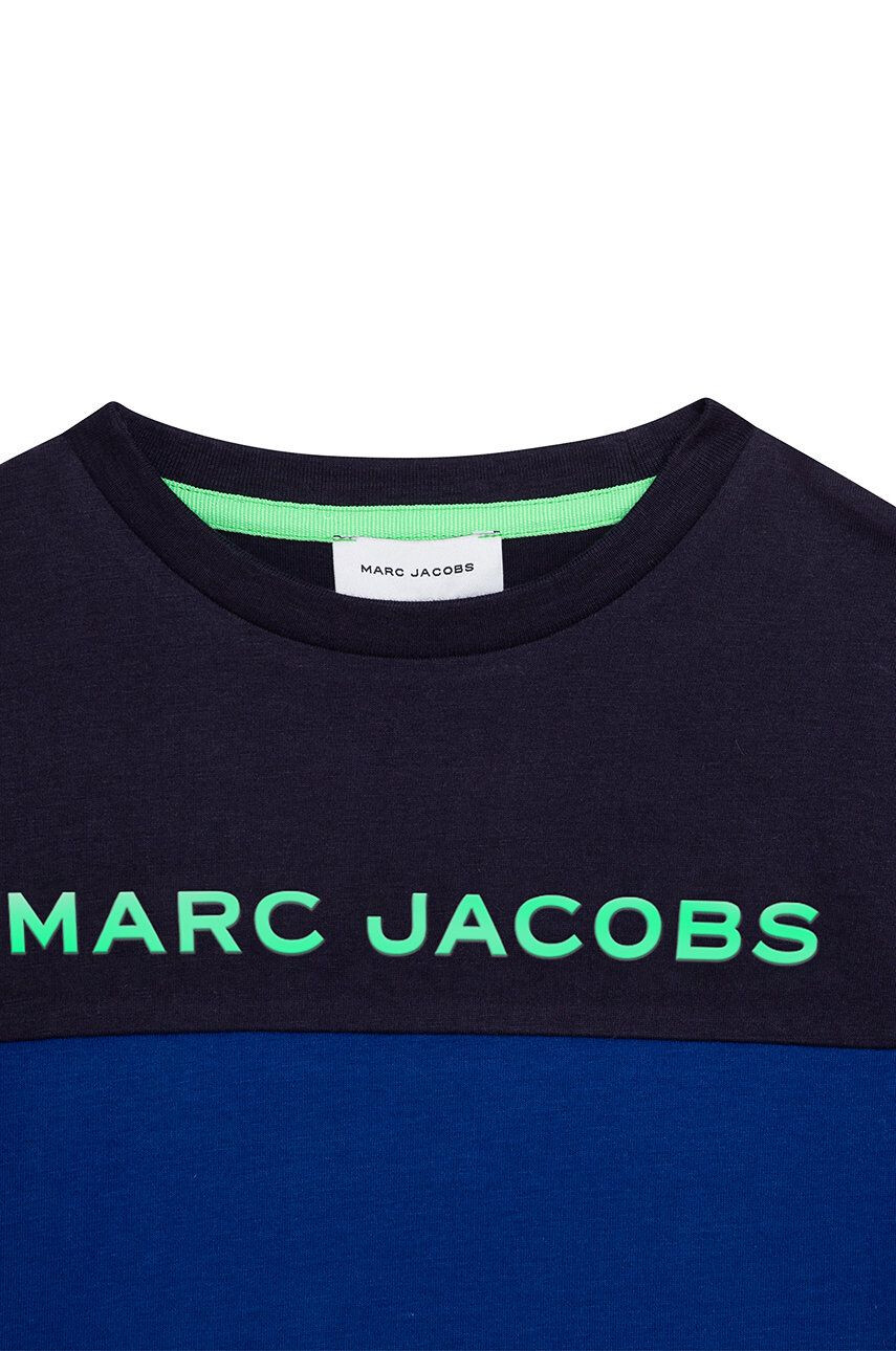 Marc Jacobs longsleeve din bumbac pentru copii culoarea albastru marin modelator - Pled.ro