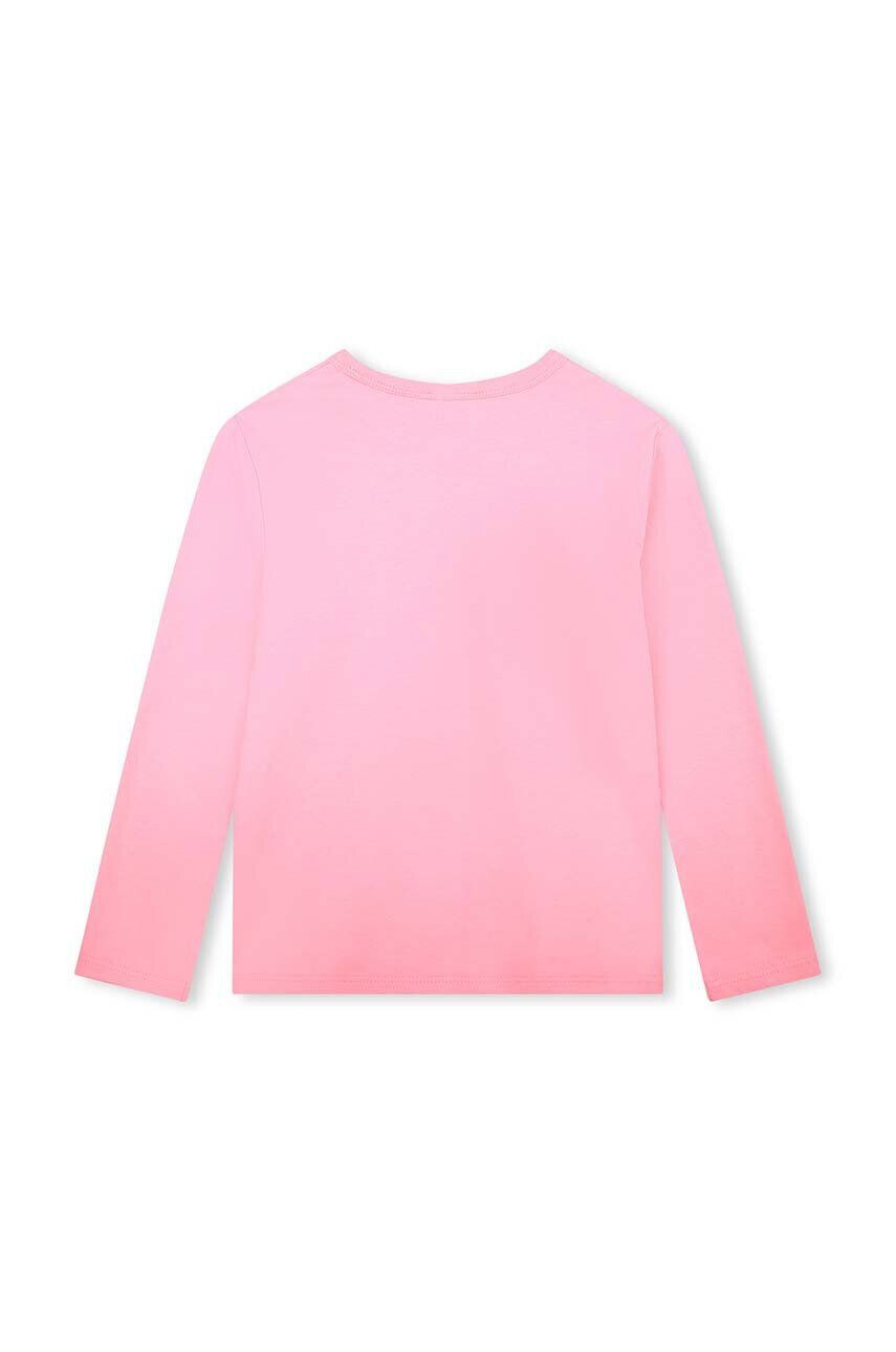 Marc Jacobs longsleeve din bumbac pentru copii culoarea roz - Pled.ro