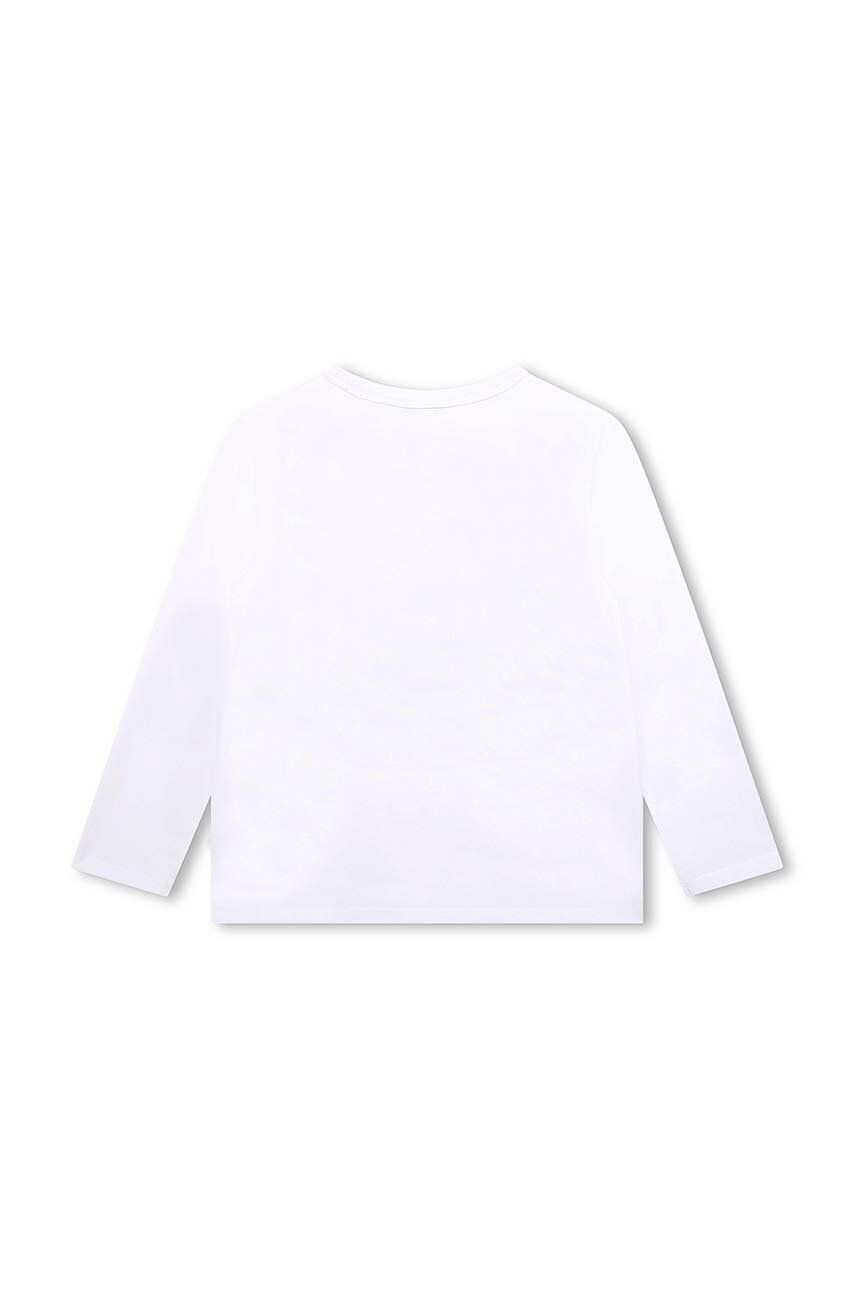 Marc Jacobs longsleeve din bumbac pentru copii culoarea alb - Pled.ro