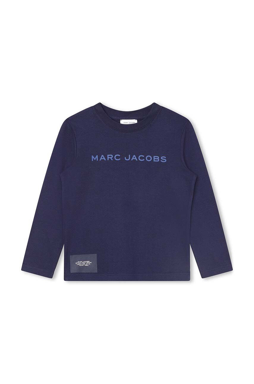 Marc Jacobs longsleeve din bumbac pentru copii culoarea rosu cu imprimeu - Pled.ro