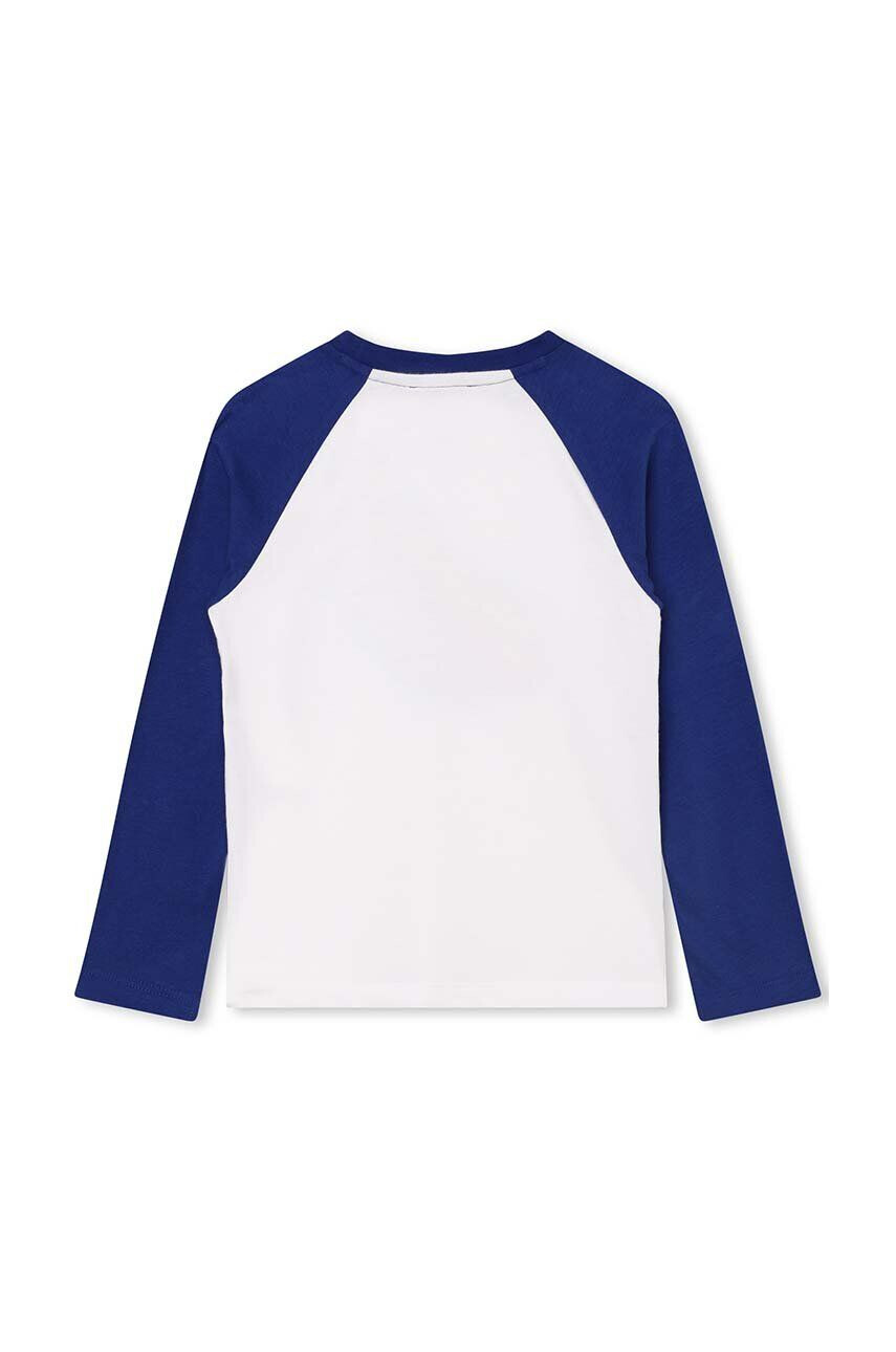 Marc Jacobs longsleeve din bumbac pentru copii culoarea alb cu imprimeu - Pled.ro