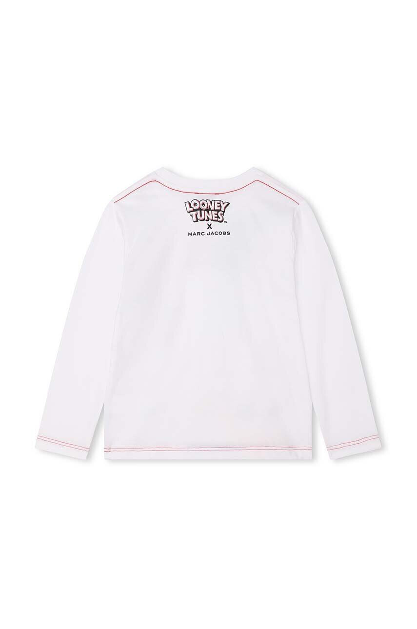 Marc Jacobs longsleeve din bumbac pentru copii x Looney Tunes culoarea alb cu imprimeu - Pled.ro