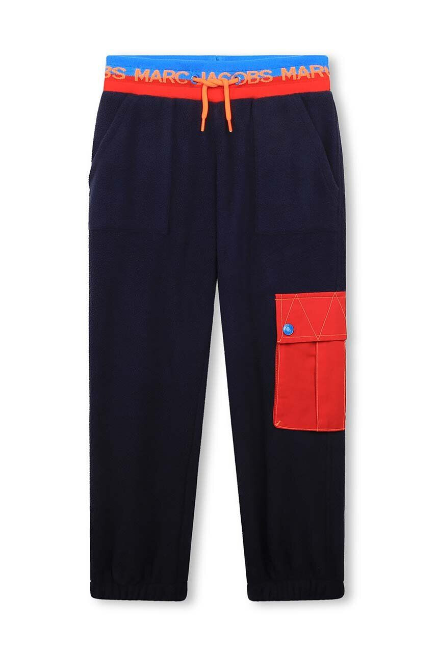 Marc Jacobs pantaloni de trening pentru copii culoarea albastru marin modelator - Pled.ro