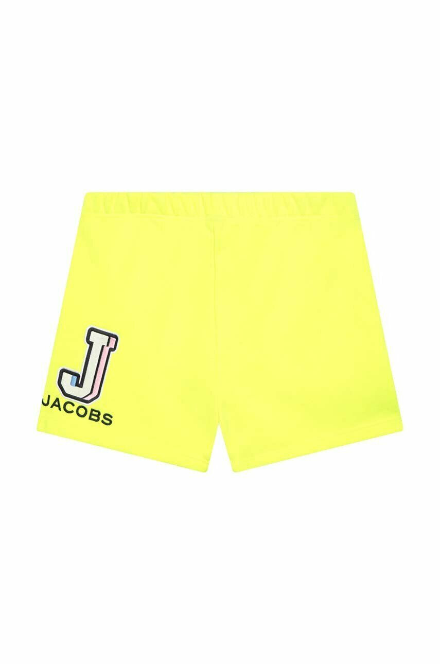 Marc Jacobs pantaloni scurti copii culoarea galben cu imprimeu - Pled.ro