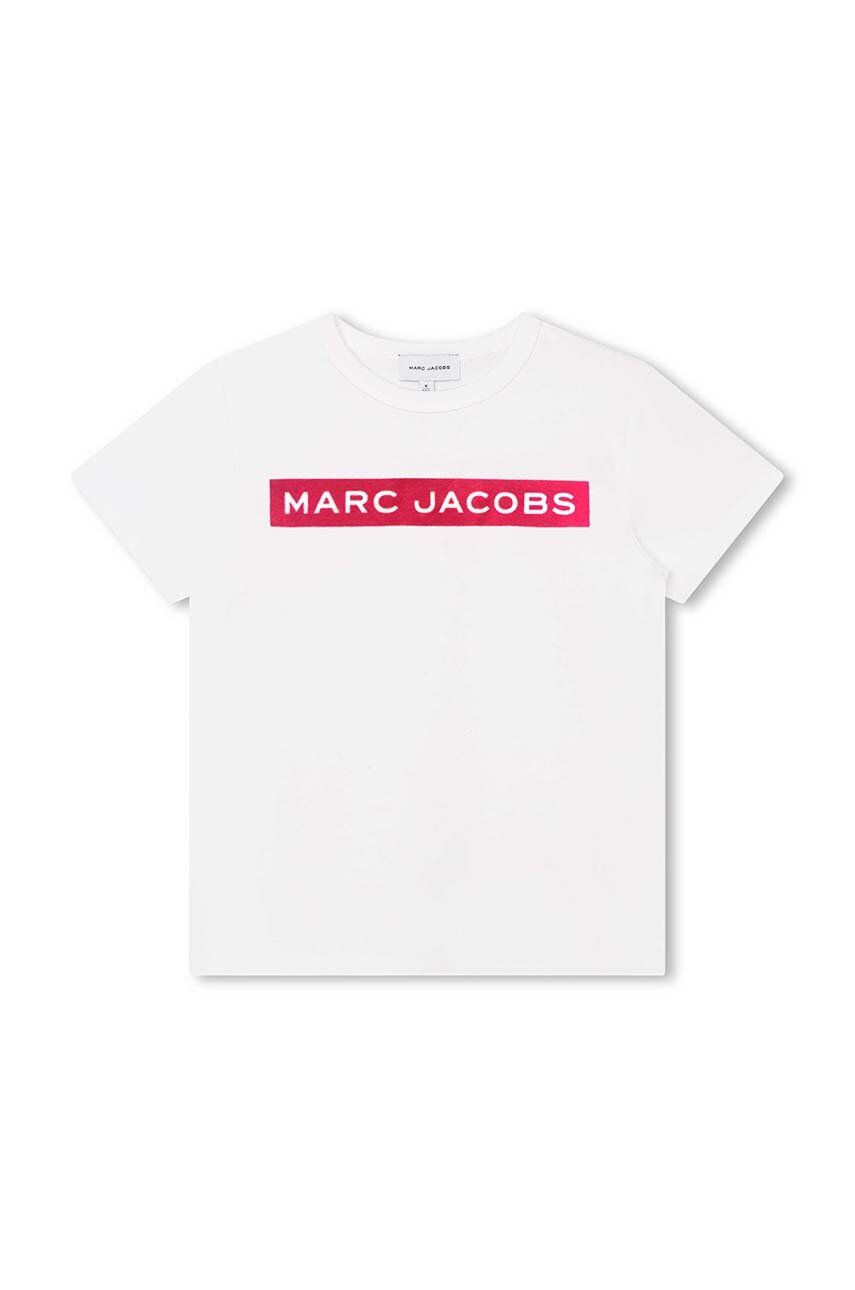 Marc Jacobs tricou de bumbac pentru copii culoarea alb - Pled.ro