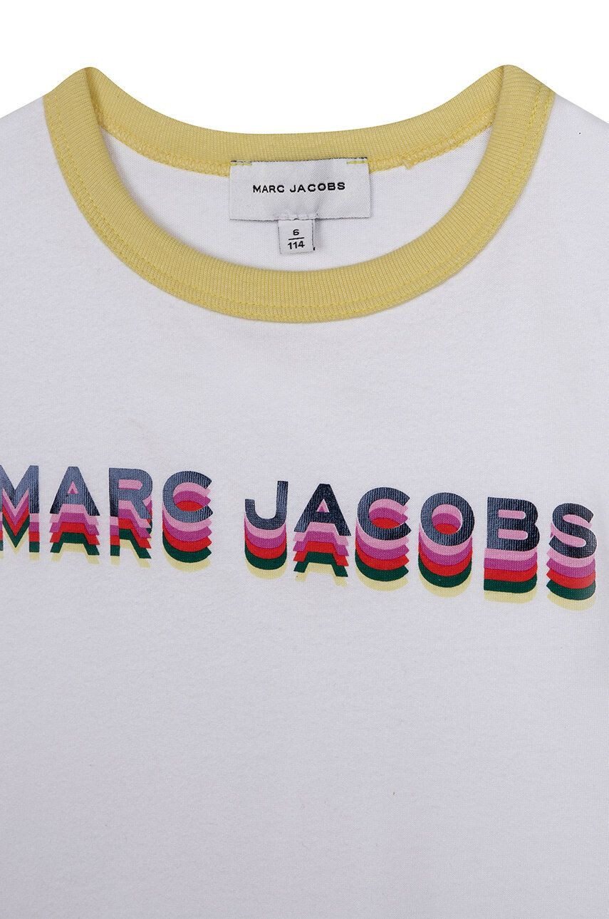 Marc Jacobs tricou de bumbac pentru copii culoarea alb - Pled.ro