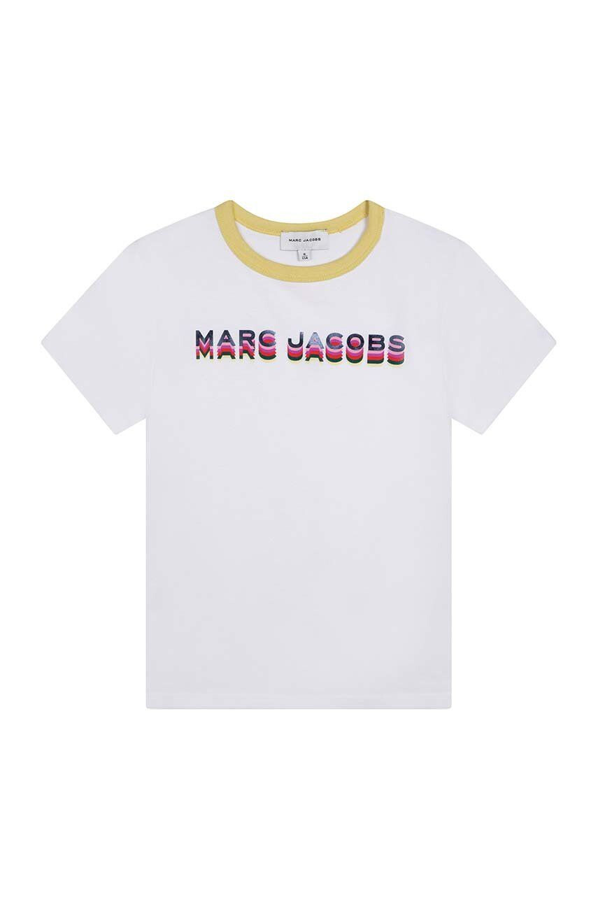 Marc Jacobs tricou de bumbac pentru copii culoarea alb - Pled.ro