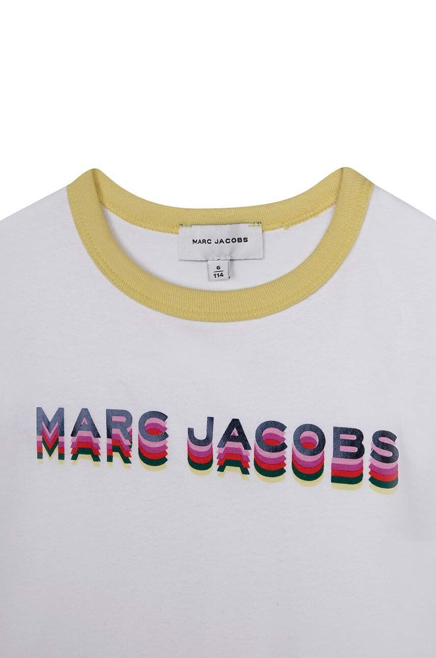 Marc Jacobs tricou de bumbac pentru copii culoarea alb - Pled.ro