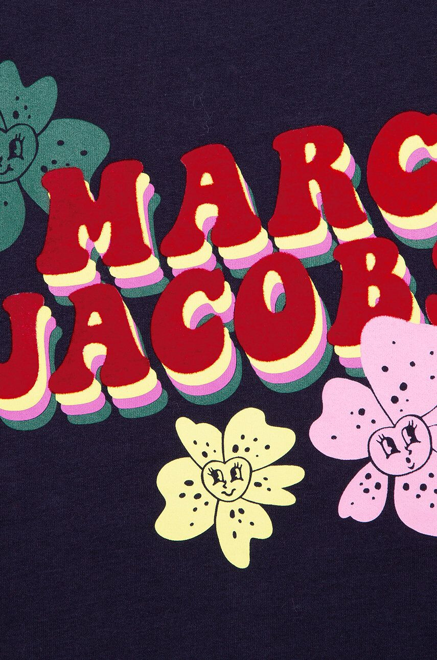 Marc Jacobs tricou de bumbac pentru copii culoarea albastru marin - Pled.ro