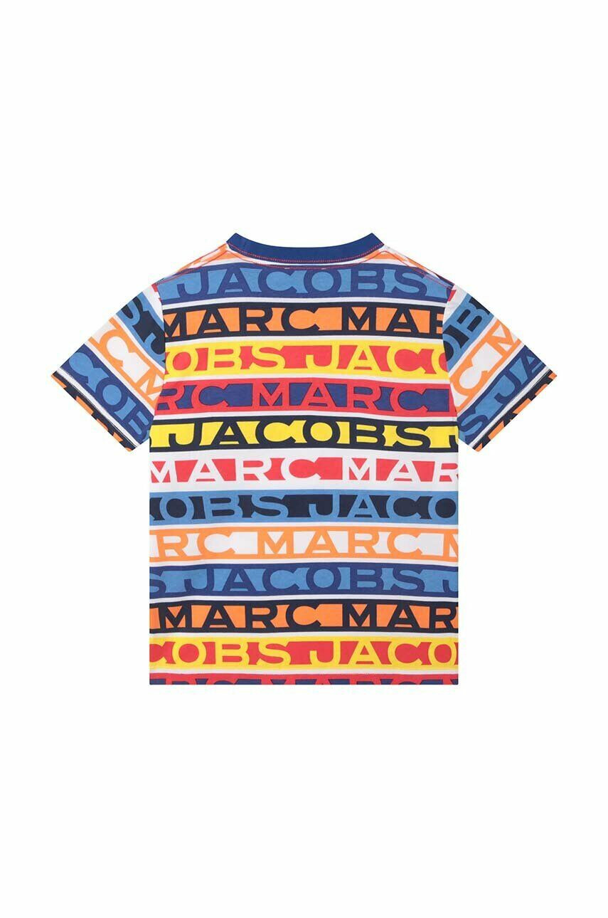 Marc Jacobs tricou de bumbac pentru copii culoarea albastru marin cu imprimeu - Pled.ro