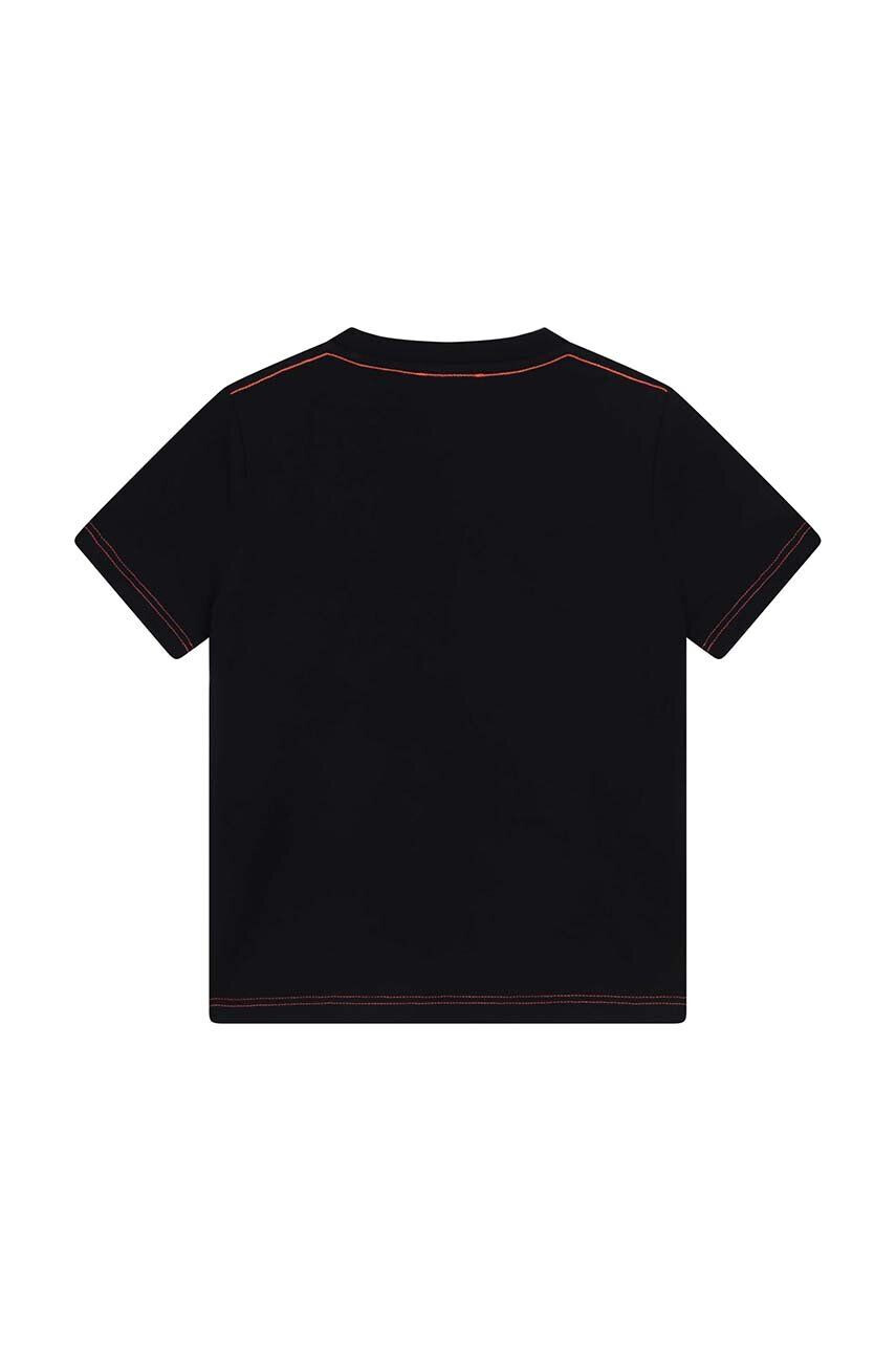 Marc Jacobs tricou de bumbac pentru copii culoarea albastru marin cu imprimeu - Pled.ro