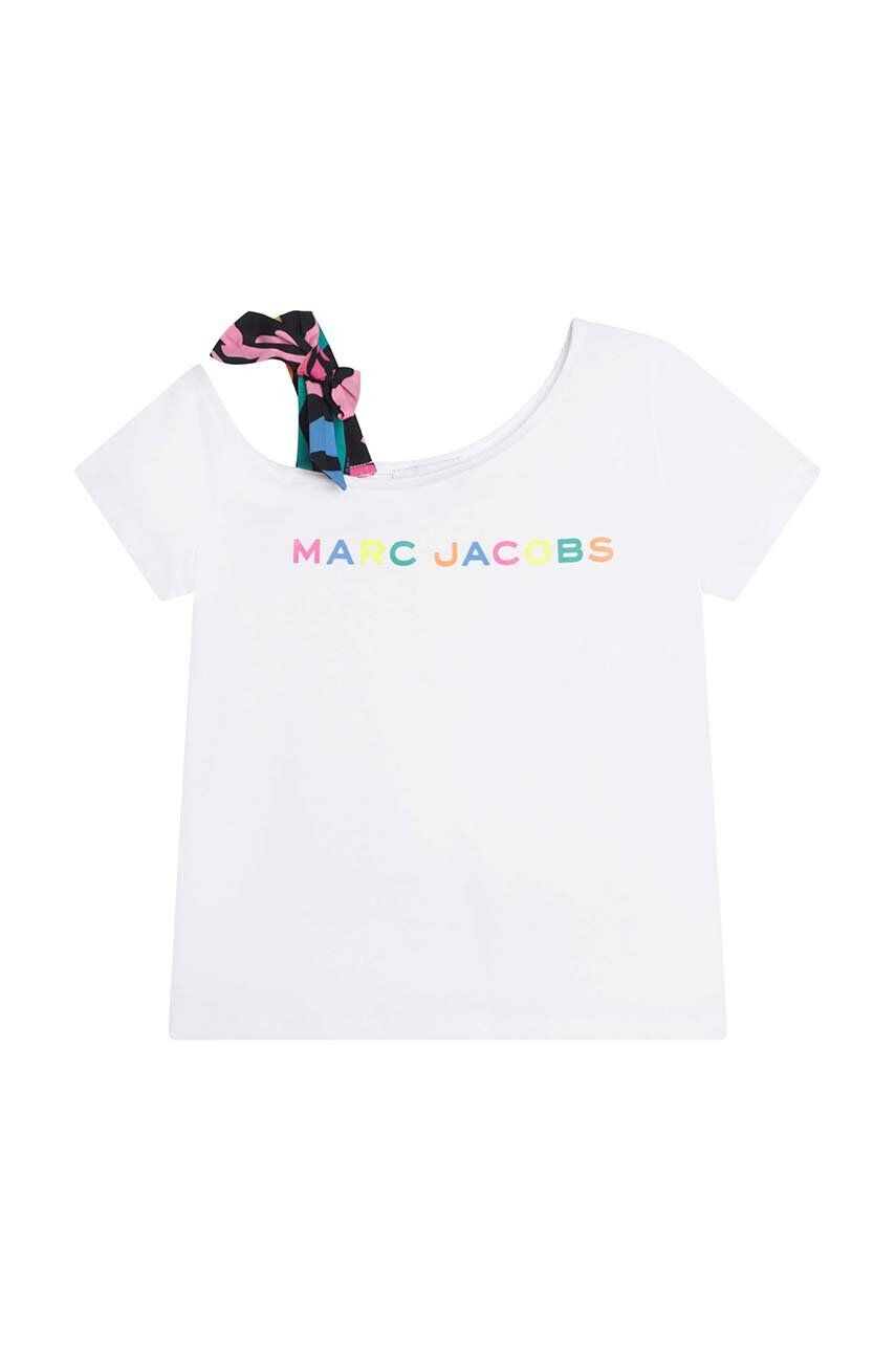 Marc Jacobs tricou de bumbac pentru copii culoarea alb - Pled.ro