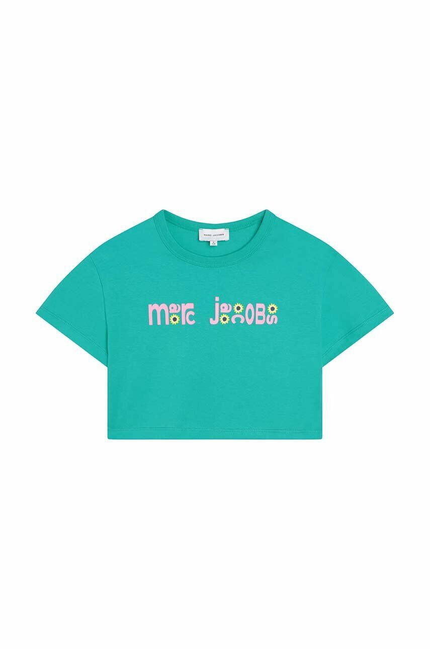 Marc Jacobs tricou de bumbac pentru copii culoarea verde - Pled.ro