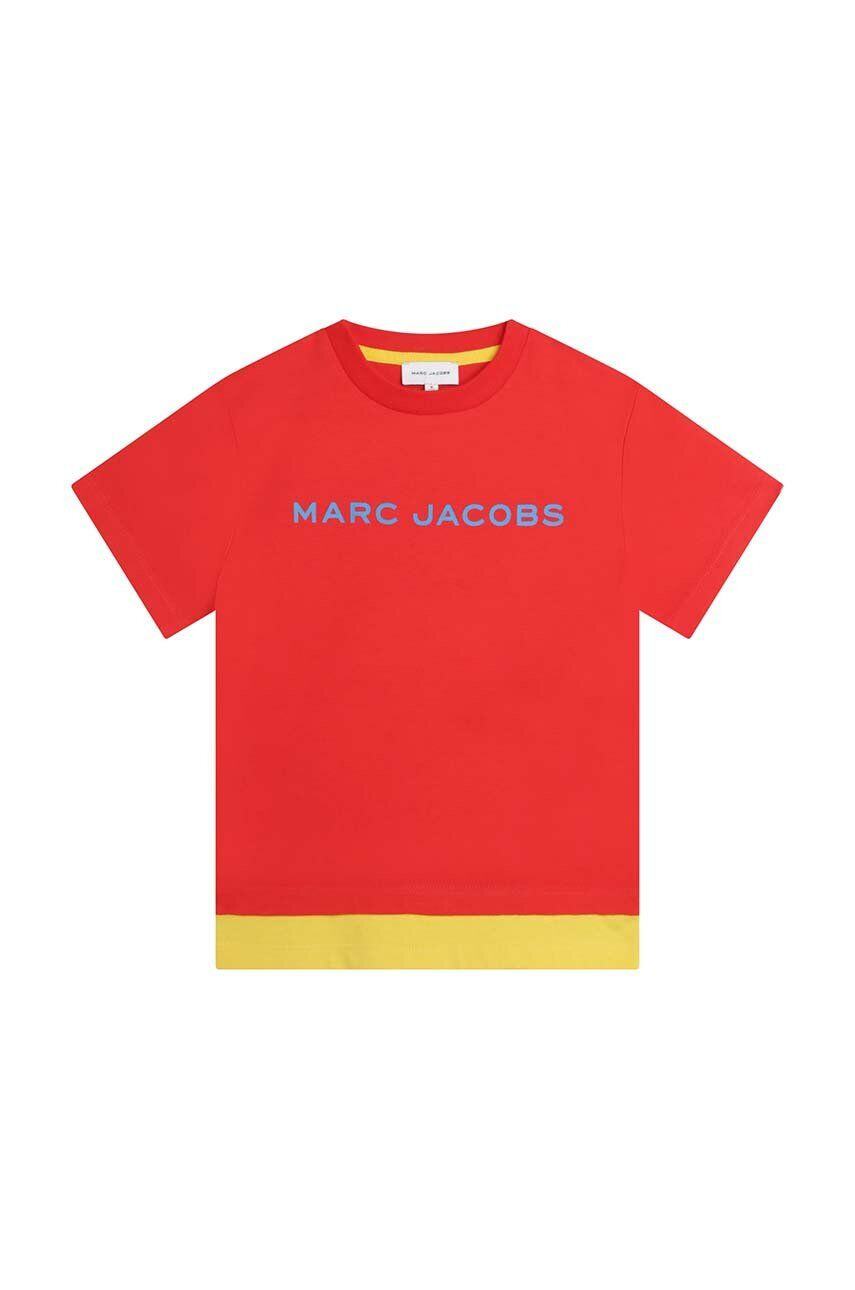 Marc Jacobs tricou de bumbac pentru copii culoarea rosu modelator - Pled.ro