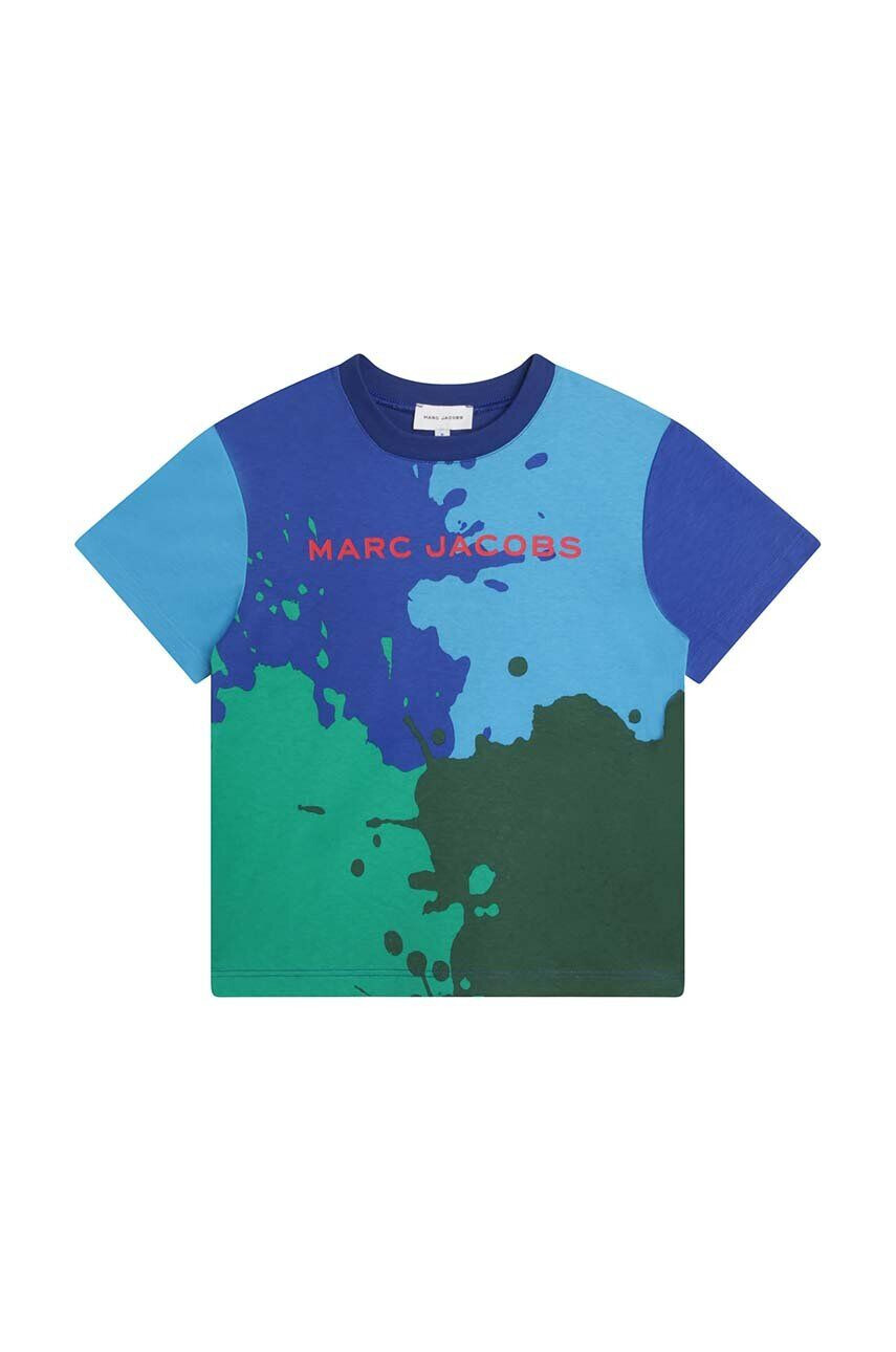 Marc Jacobs tricou de bumbac pentru copii culoarea verde modelator - Pled.ro