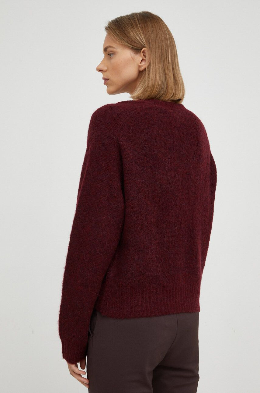 Marc O'Polo cardigan din lana femei culoarea bordo light - Pled.ro