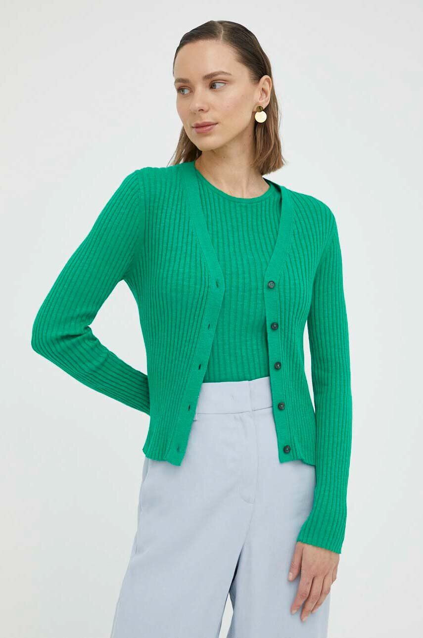 Marc O'Polo cardigan cu amestec de in - Pled.ro