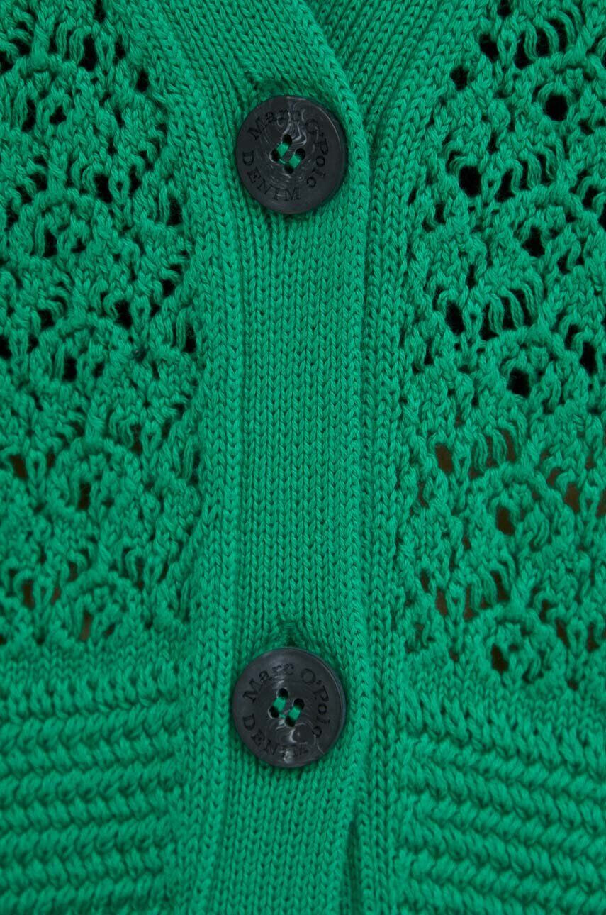 Marc O'Polo cardigan din bumbac DENIM culoarea verde - Pled.ro