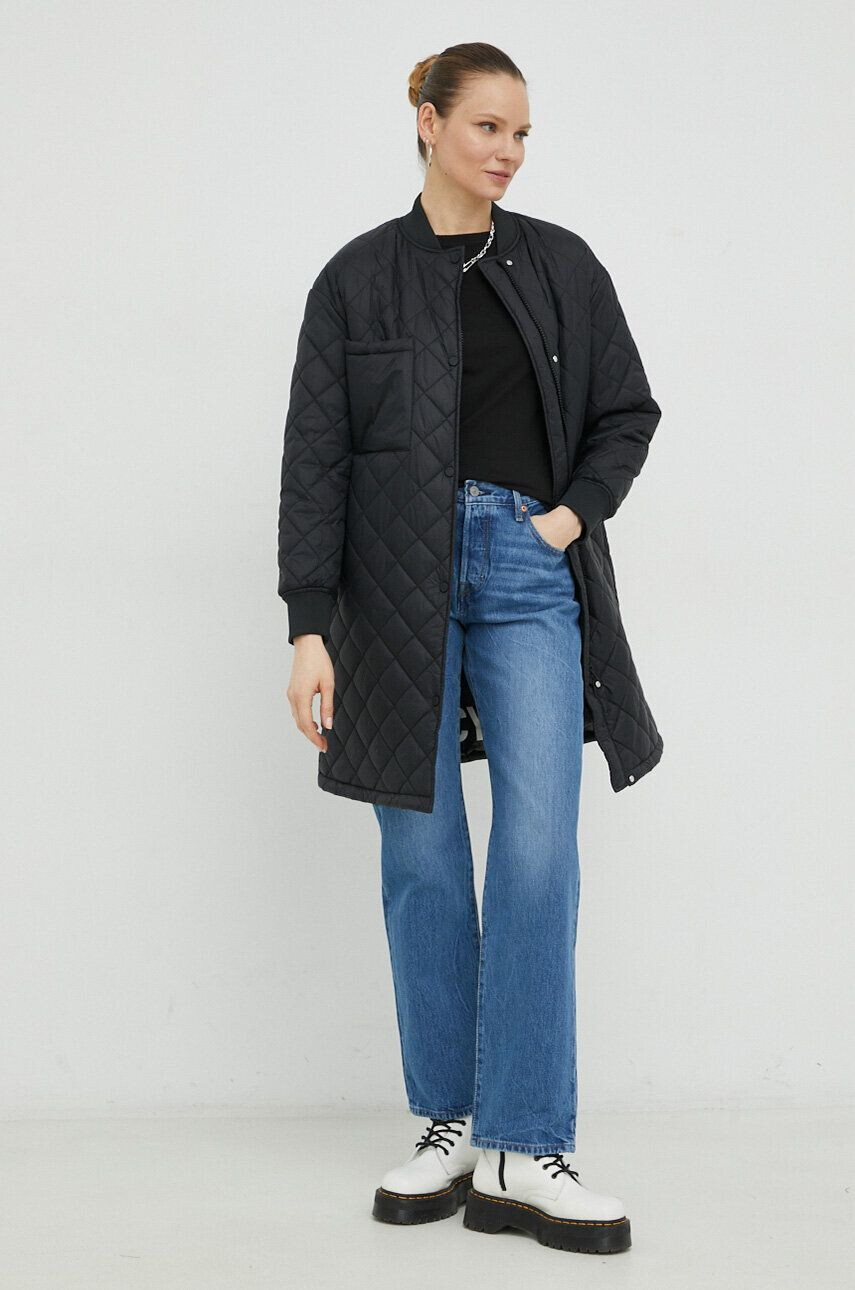 Marc O'Polo geaca femei culoarea negru de tranzitie oversize - Pled.ro