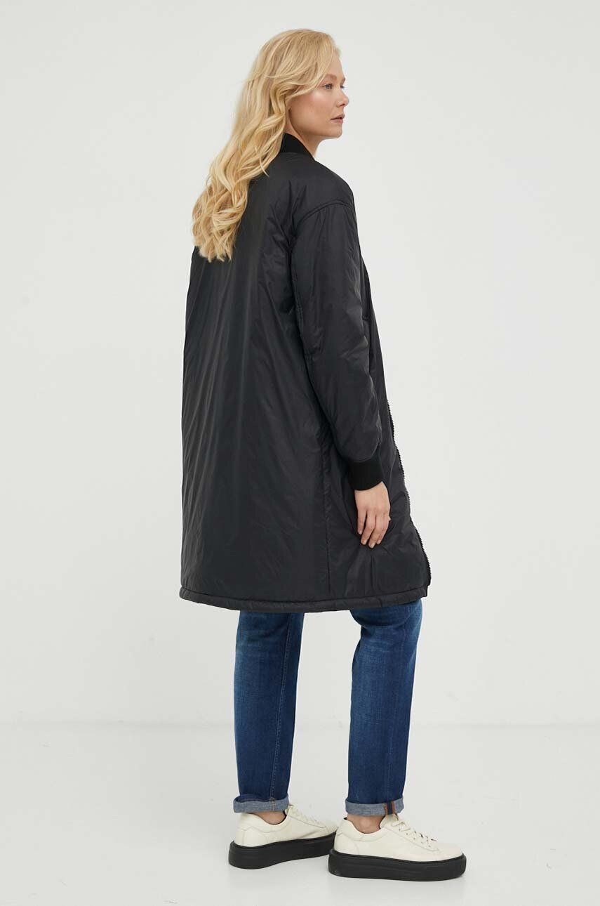 Marc O'Polo geaca femei culoarea negru de tranzitie oversize - Pled.ro