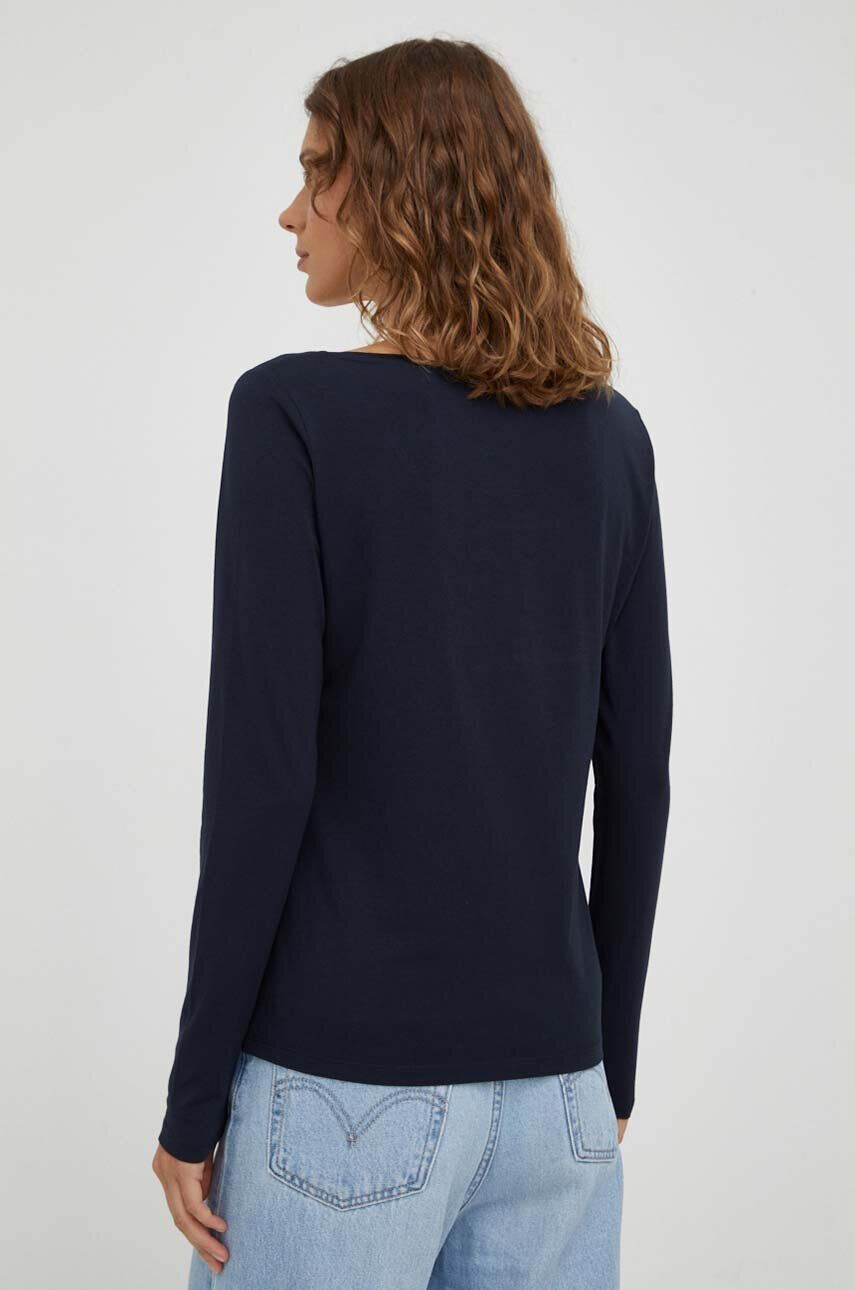 Marc O'Polo longsleeve femei culoarea albastru marin - Pled.ro