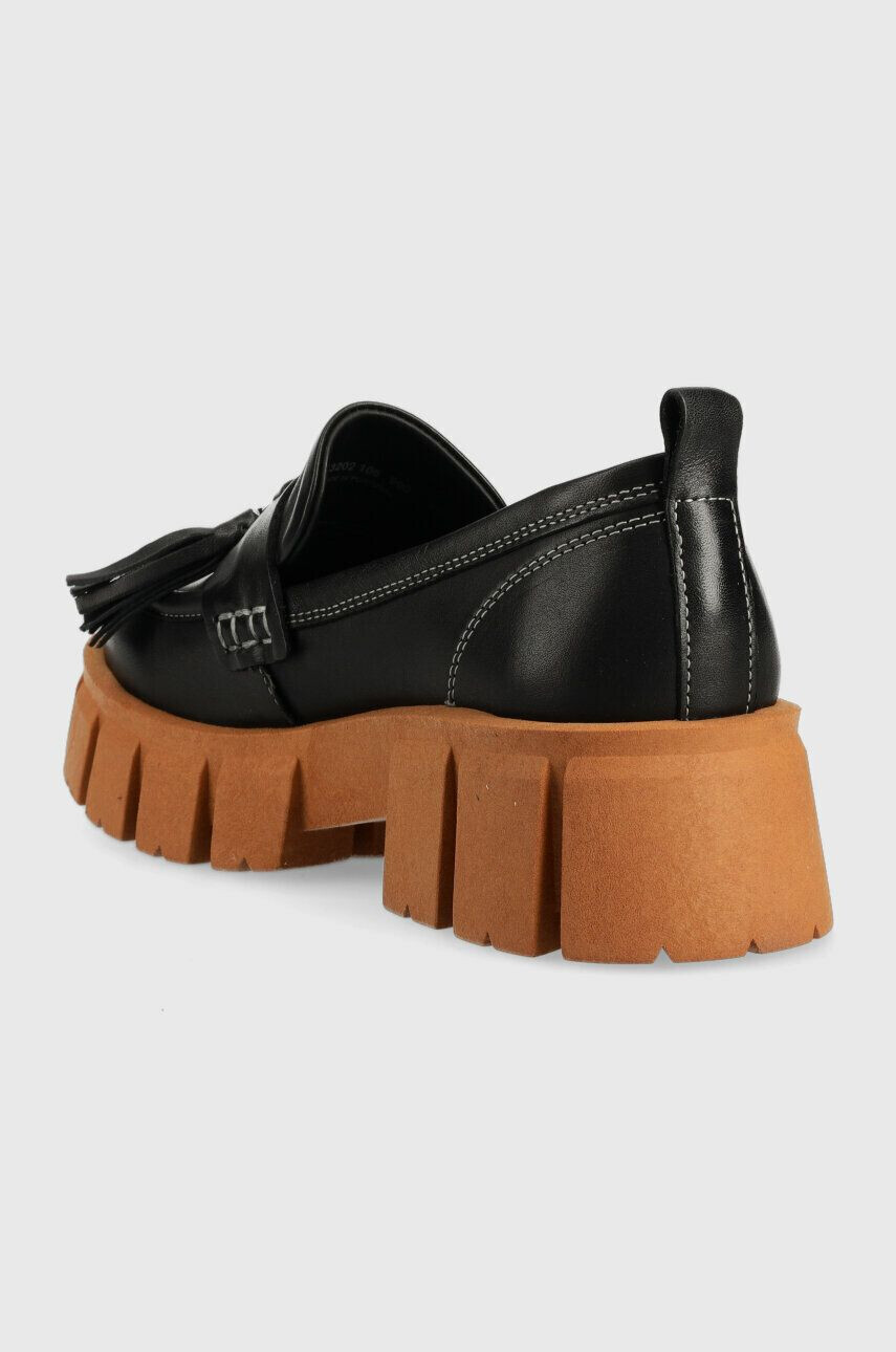 Marc O'Polo mocasini de piele femei culoarea negru cu platforma 30817213204135 MM2M3048 - Pled.ro